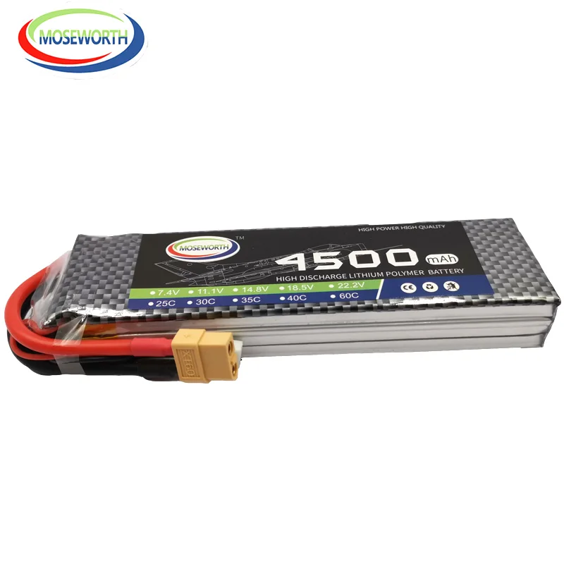 Аккумулятор LiPo 3S 4500 мАч 11 1 В 25C Burst 50C для радиоуправляемого самолета вертолета