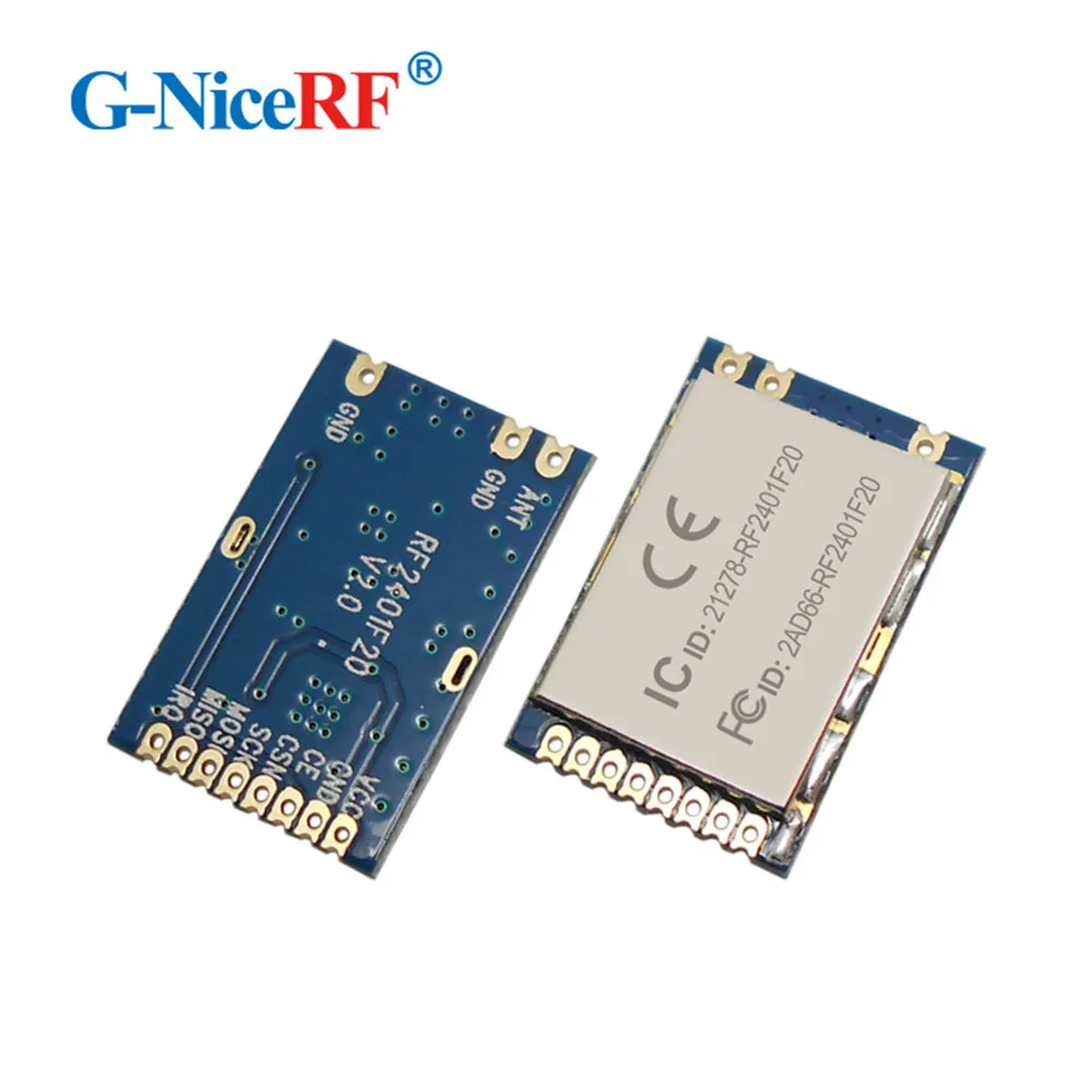 6 шт./лот RF2401F20 100 мВт 20 дБм промышленного класса nRF24L01 + 2 4 ГГц беспроводной
