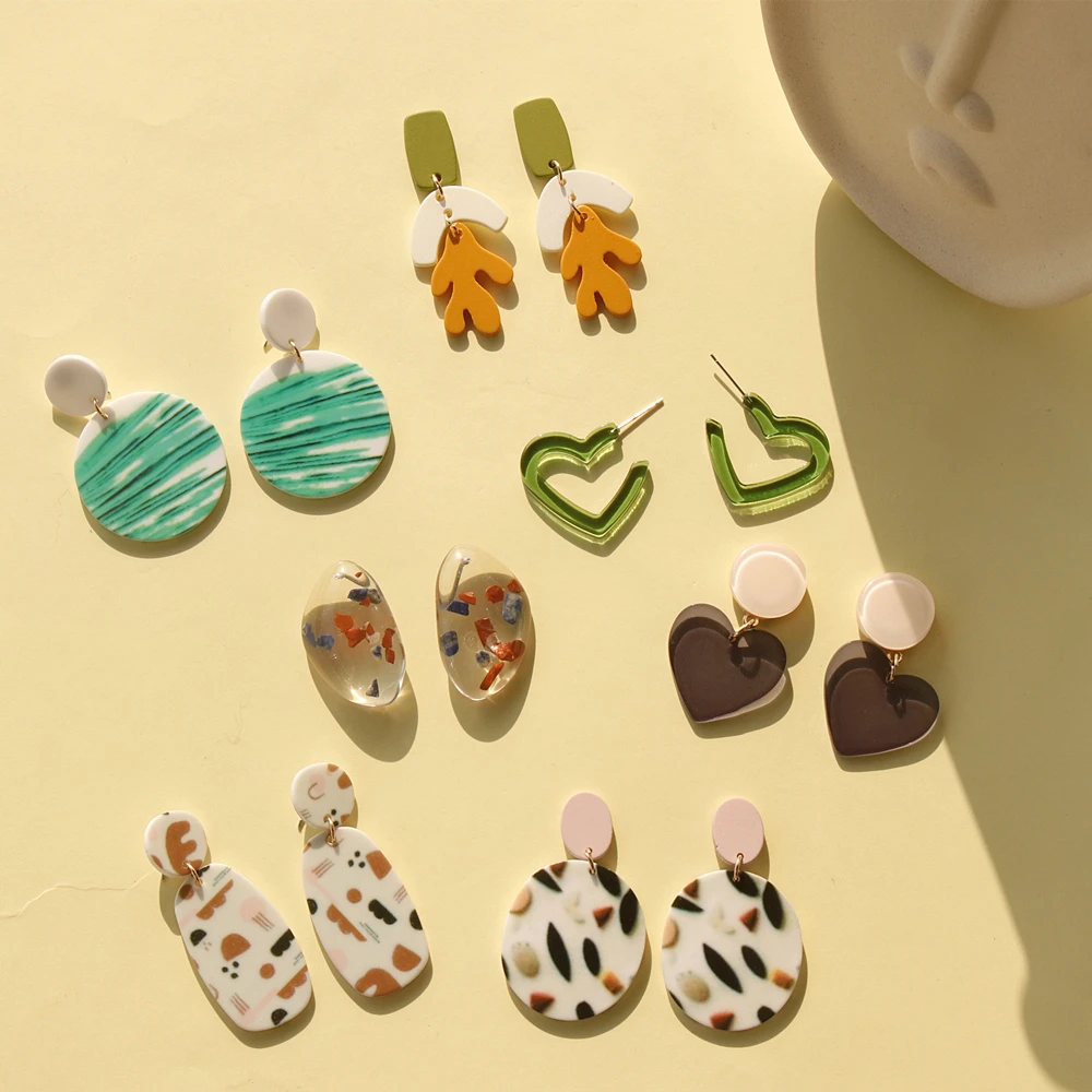 Женские Висячие серьги AOMU винтажные простые круглые серьги-подвески с