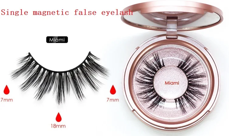 Miami eyelash Магнитные ресницы, магнитные жидкие подводки для глаз и магнитные накладные ресницы и пинцет, набор магнитных подводок для глаз и длинных накладных ресниц - Цвет: Miami eyelash