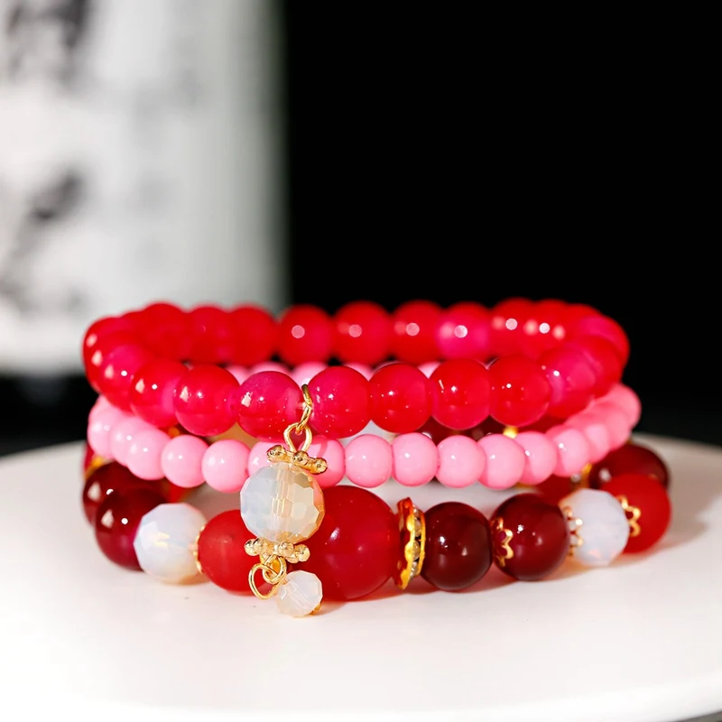 Богемный набор женских браслетов в стиле бохо 3 шт./лот высокое качество бусины с