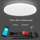 Потолочный светодиодный светильник с дистанционным управлением, лампы с поверхностным креплением для спальни, гостиной, 60 Вт