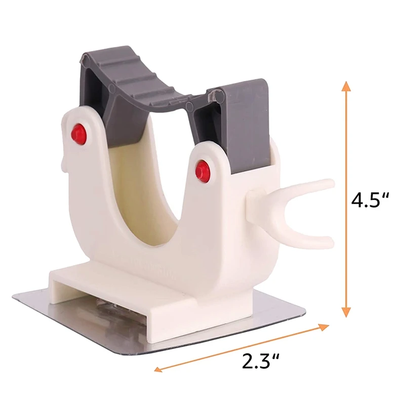 

Mop Clip Wall Mounted Broom Holder Self Adhesive Kitchen Tool Hooks for Home Bathroom Kitchen Garage,4 Pcs