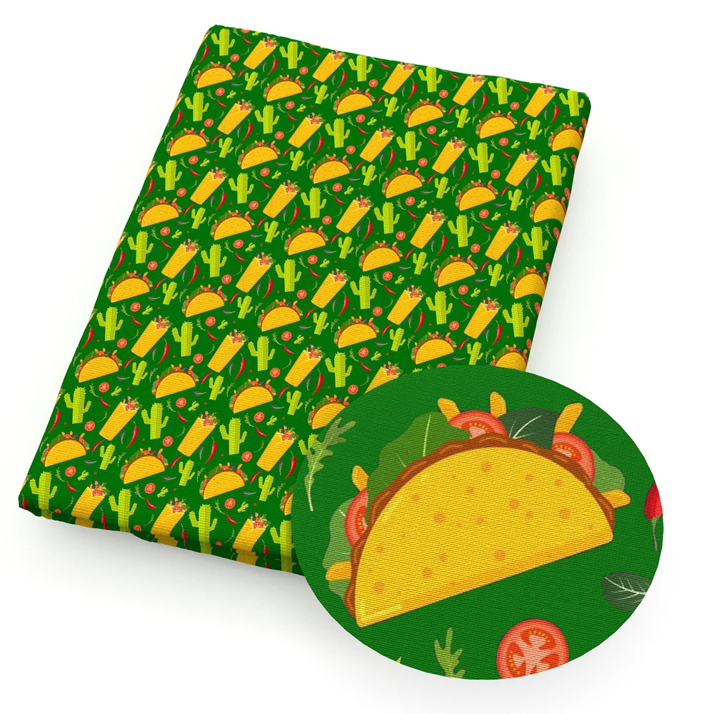 

50*145cm Food Ice-cream Printed Polyester Cotton Fabric for Tissue Kids Home Textile for Sewing Doll Wedding Dress,1Yc11379