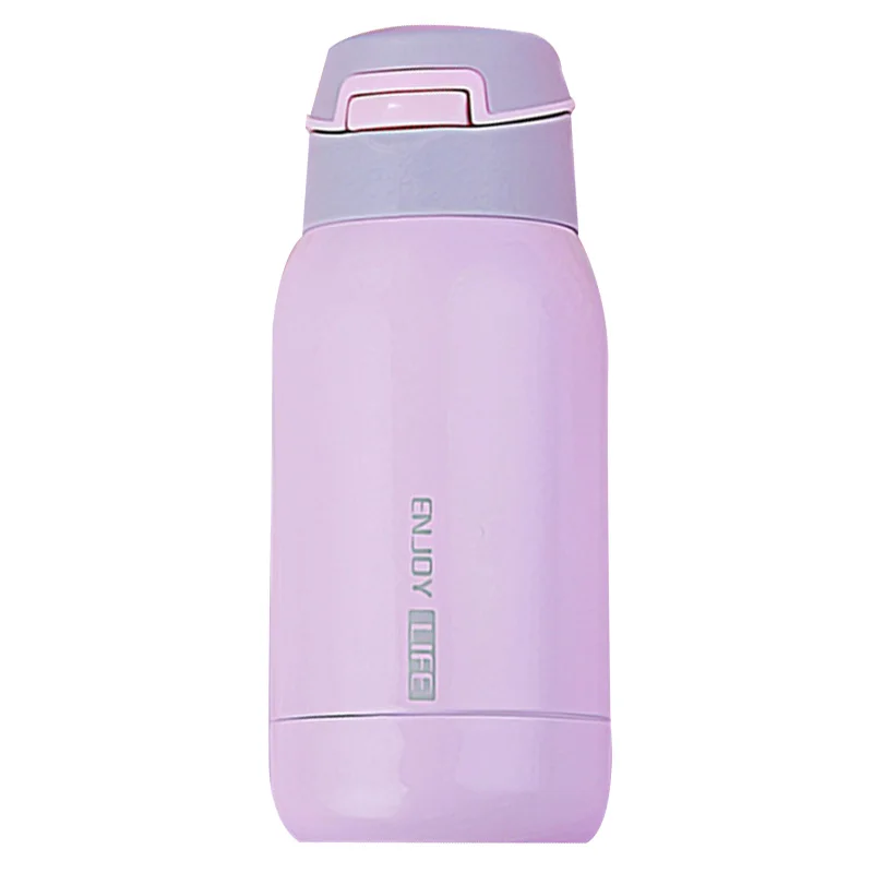 260 мл фляги из нержавеющей стали один пресс Вакуумная бутылка термосы соломенная