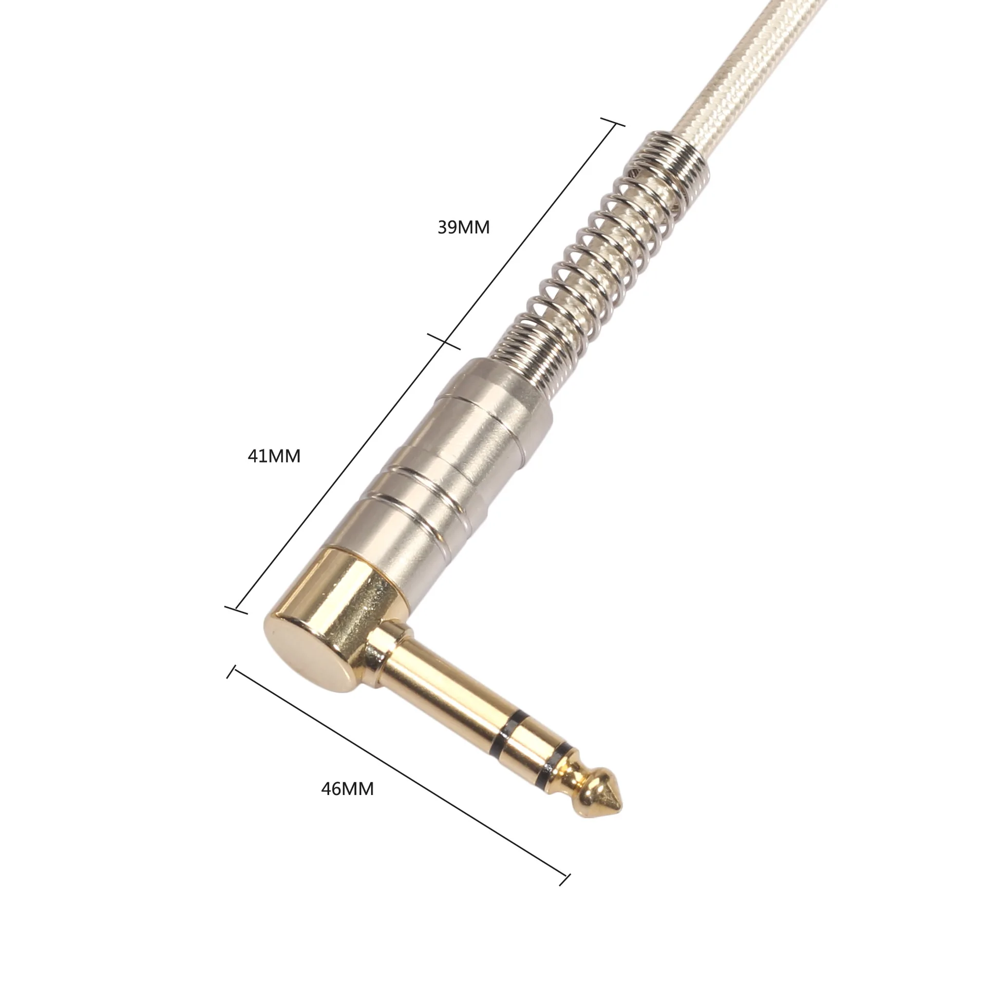 Кабель для шумоподавления прямой до локтя 90 градусов 6 5 мм штекер бас провод
