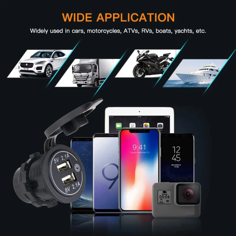 Быстрое зарядное устройство с двойным USB-портом 4 2 А адаптер для розетки