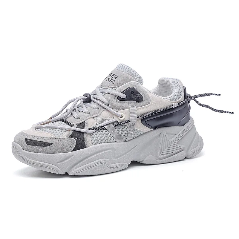 

Autumn Men's Shoes Comfortable Trend Women Sneakers Male Thick Bottom Walking Footwear Men Chunky Sneakers Chaussures Couple