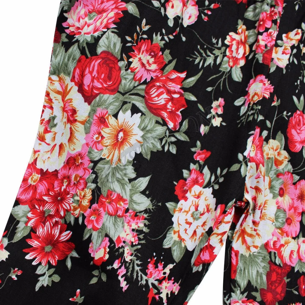 3 предмета комплекты модной одежды с цветочным принтом для маленьких девочек