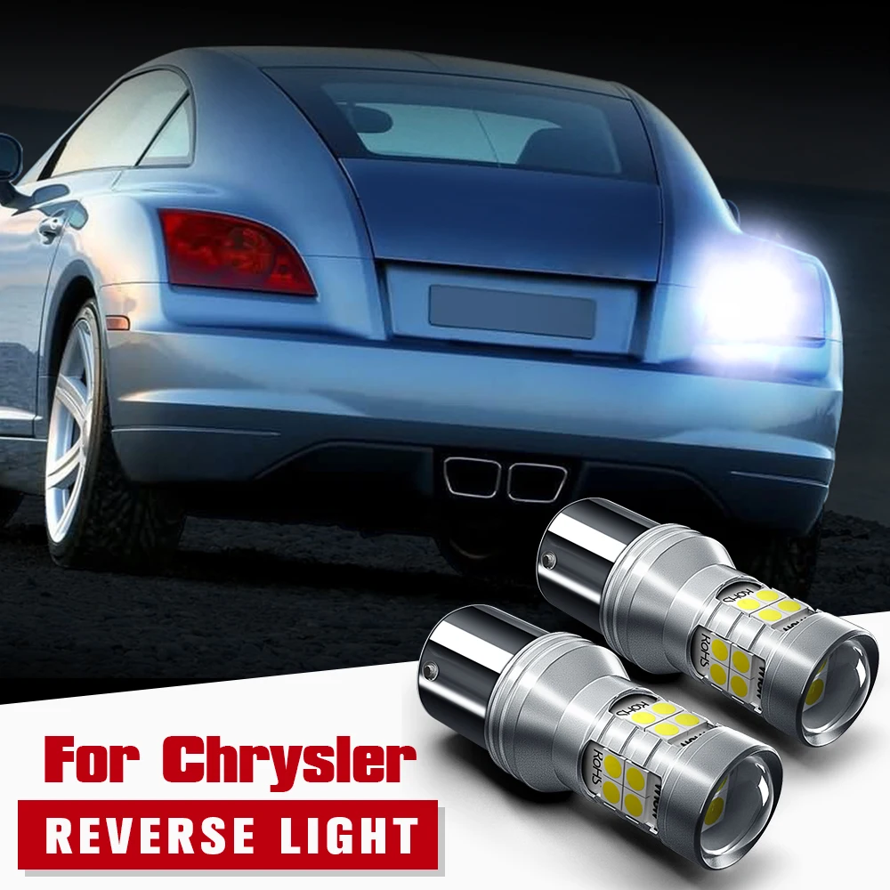 

2pcs LED Reverse Light Blub Backup Lamp P21W BA15S 7506 1156 Canbus No Error For Chrysler Crossfire 2003-2008 Voyager 2000-2008