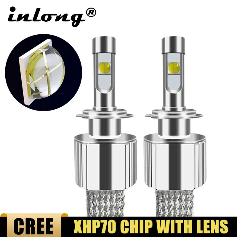 

Автомобильные светодиодные лампы Xhp70.2, противотуманные фары для фар, H7, 6000K, 120 Вт, 9005 лм, H4, H11 Светодиодный HB3 9012, HB4, HIR2