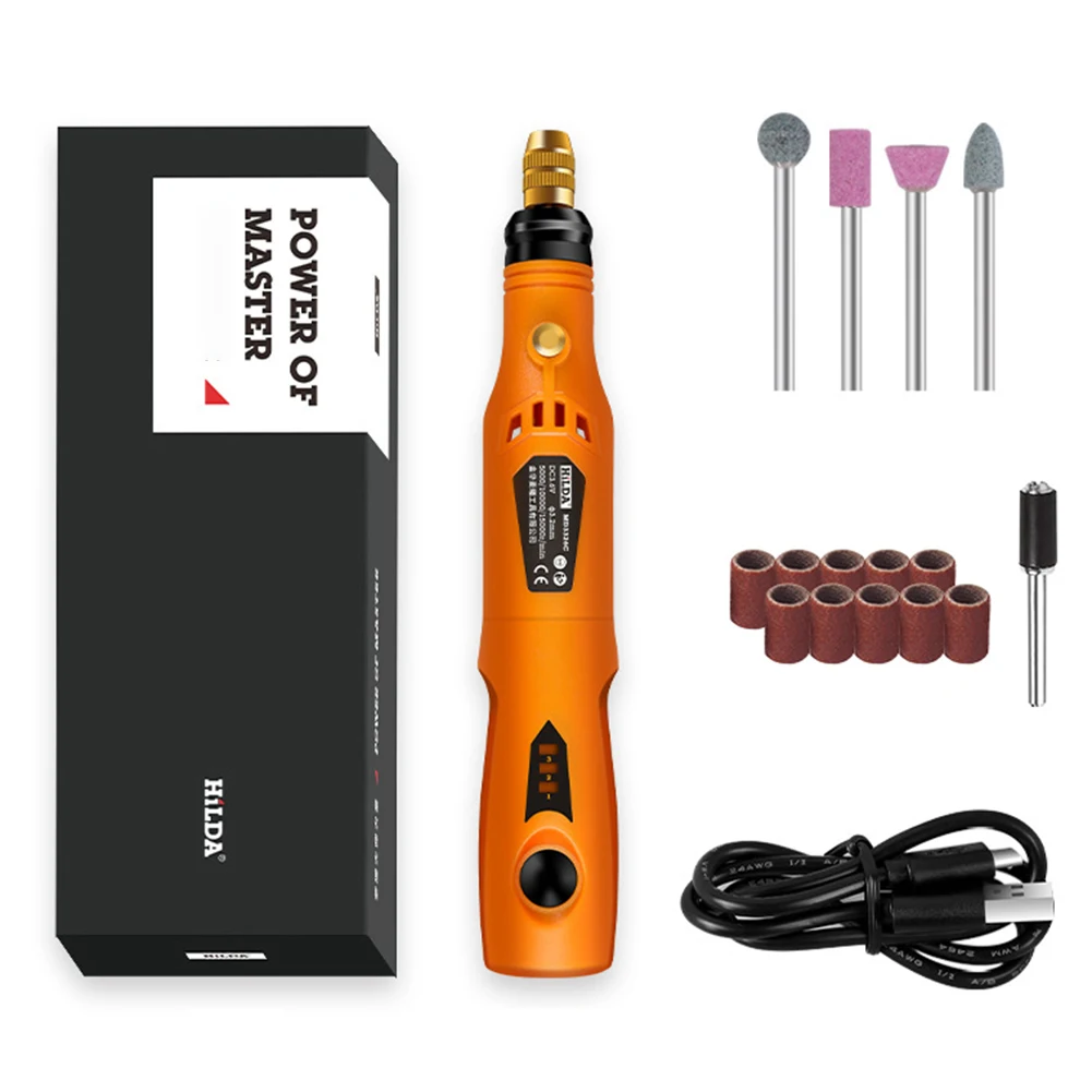 Высококачественная электрическая шлифовальная машинка HILDA мини-ручка для резьбы