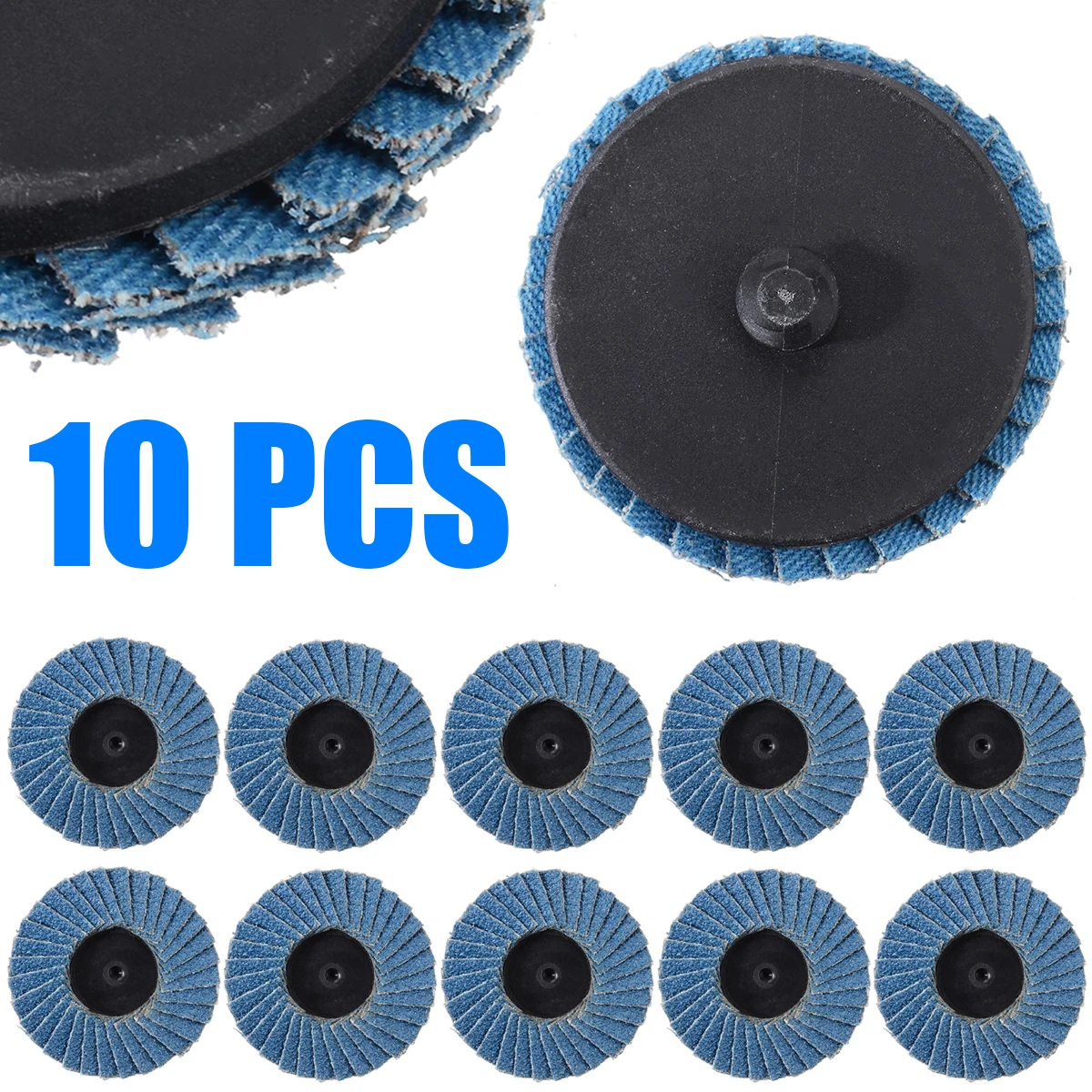 Шлифовальный диск типа R Roloc с резьбой 10 шт. 2 дюйма 60 грибов шлифовальные диски