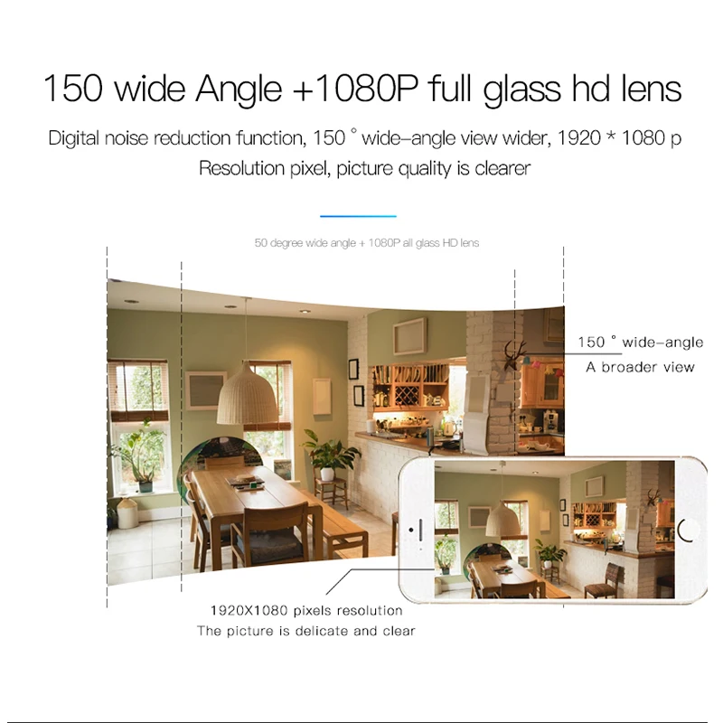 Wireless Mini Camera 1080P HD Night Vision Home Security Surveillance Motion Detection Remote Monitor Alarm Push | Безопасность и