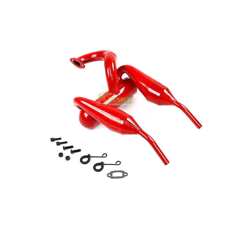 Double Exhaust Pipe Dual Exhausts Tune Fit for 1/5 Losi 5ive T ROFUN ROVAN LT KingmotorX2 Toys PARTS | Игрушки и хобби