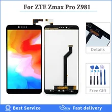 100% Tested Display For ZTE Zmax Pro Z981 LCD Display Touch Screen Digitizer Assembly Replacement For ZTE Zmax Pro Z981 Phone