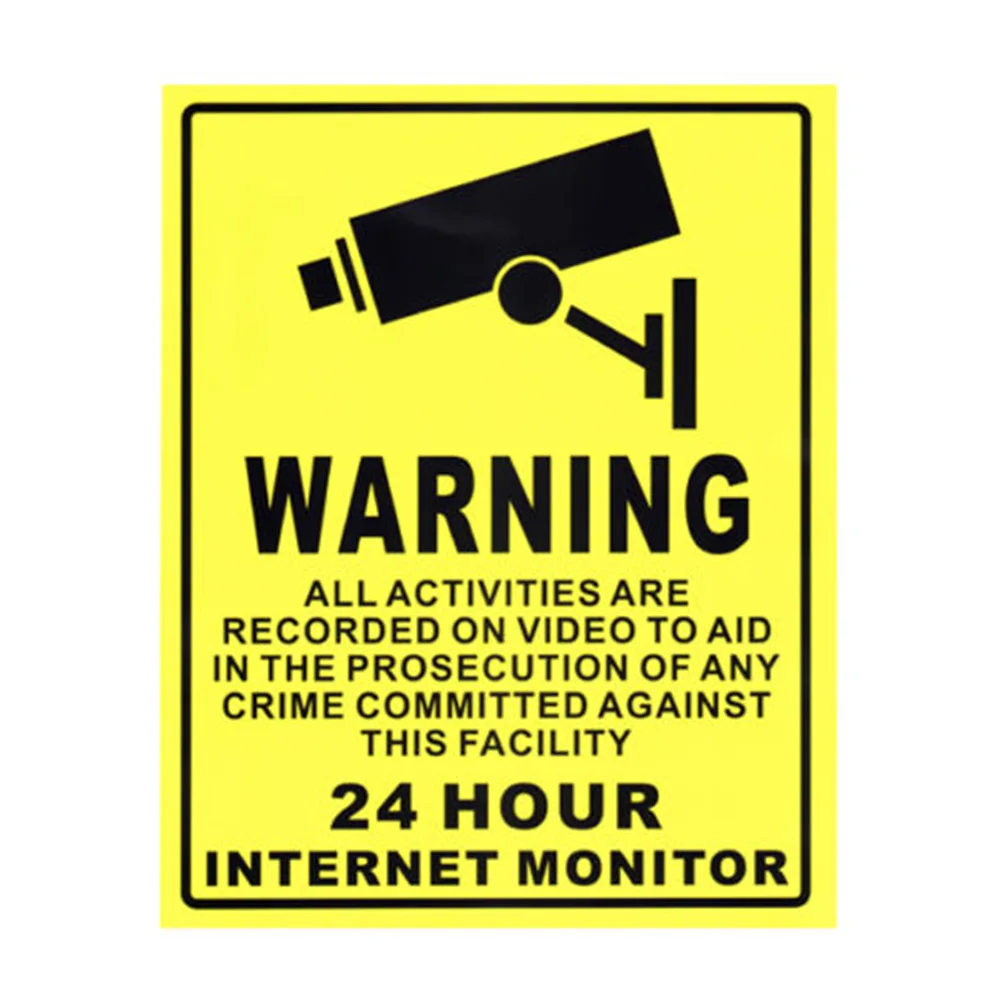 Наклейка на веб камеру для систем видеонаблюдения 20 х25 см|Канцелярские наклейки|