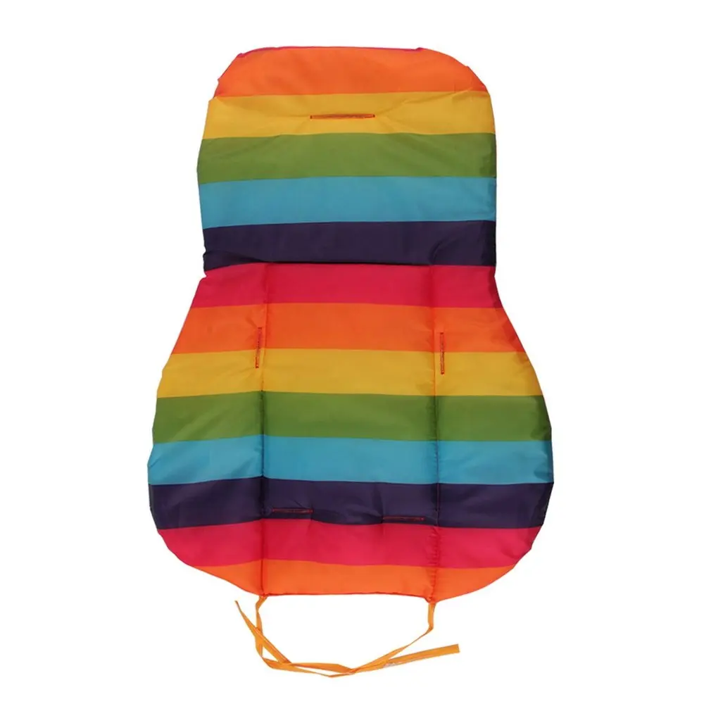 

Hot Baby Thickness Cheap Rainbow Stroller Mat Child Cart Seat Cushion Anti-Slip Stroller Accessories Kids Chair Car Pad