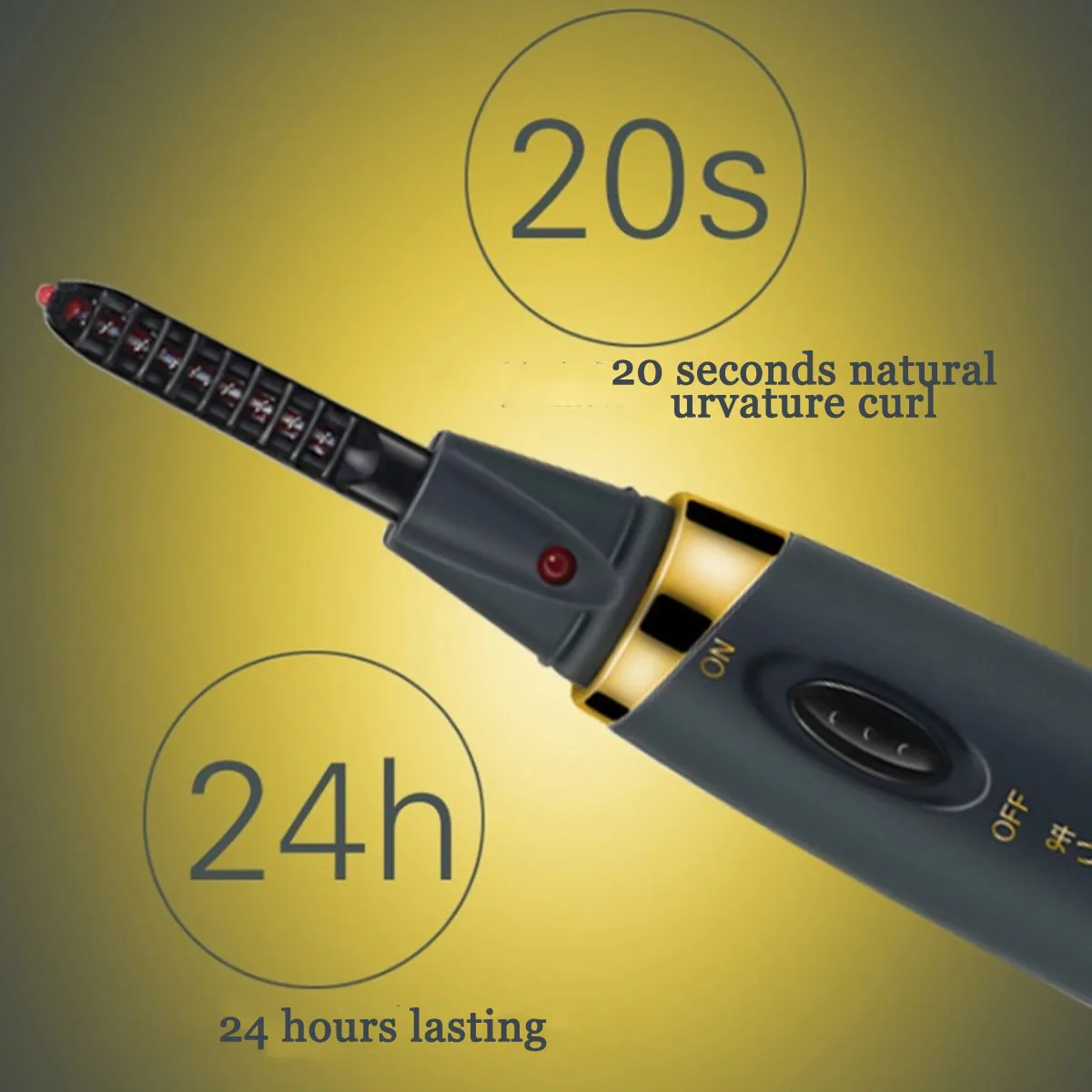 Портативный ручка с электрическим подогревом бигуди ресницы постоянного