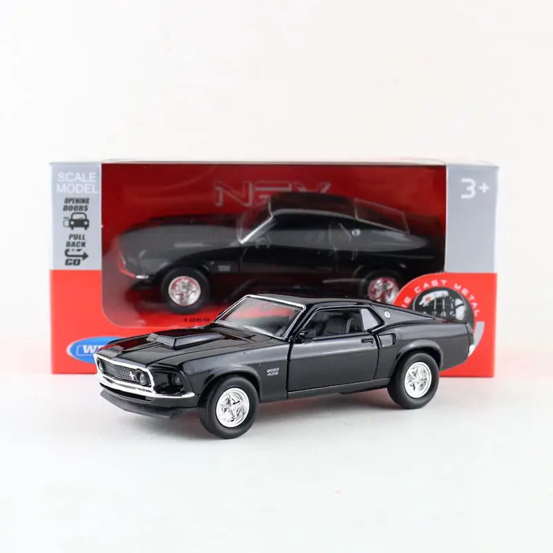 Модель под давлением Welly/Масштаб 1:36/1969 Ford Mustang Boss 429 Классическая Игрушка/Сборная