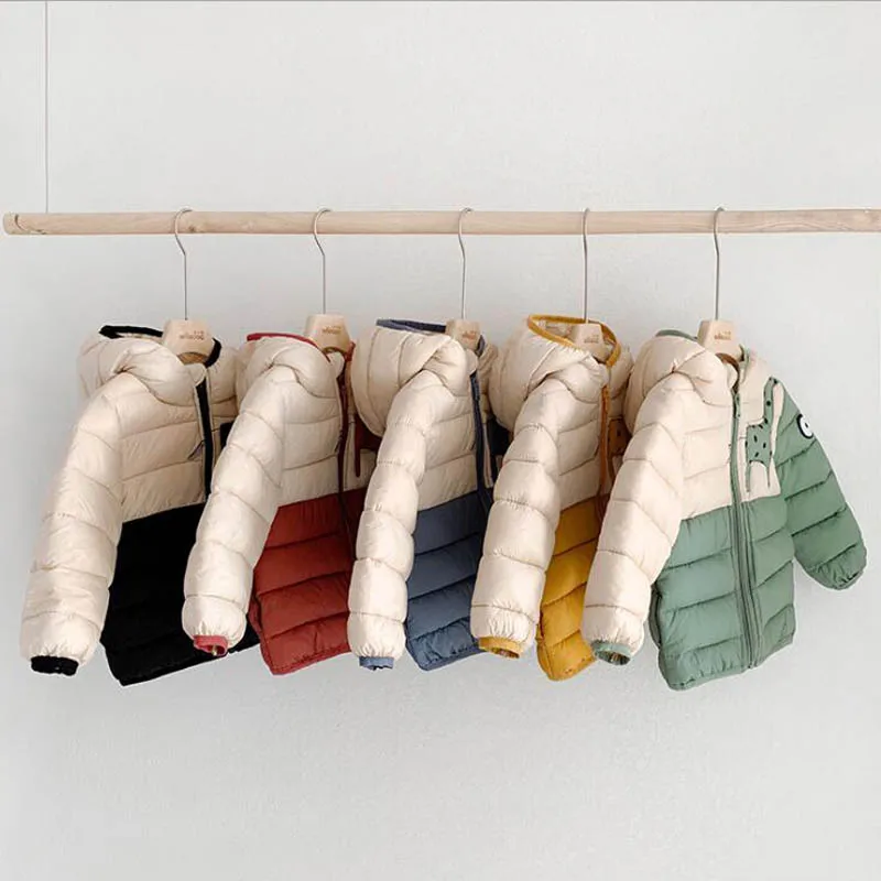 Пальто для мальчиков зимняя куртка детское пуховое пальто из хлопка теплая