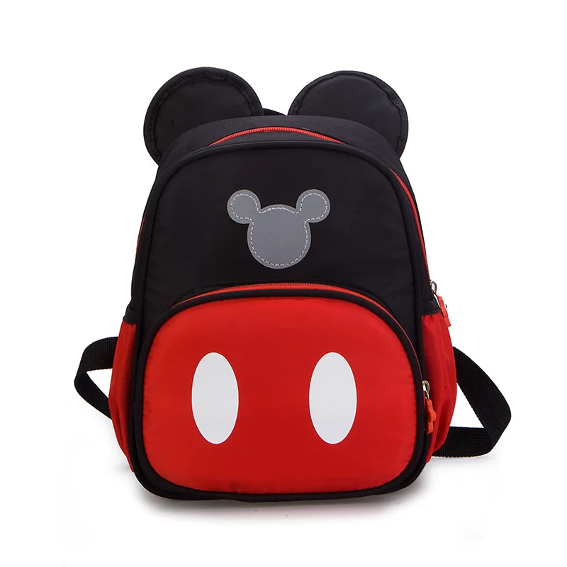 

Disney New Kindergarten plush Schoolbag Boys Girls cartoon Minnie Mickey Kids Preschool Children's Baby Backpack