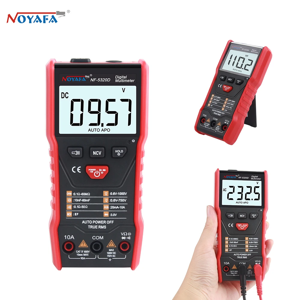 Noyafa NF 531/5320D цифровой Дисплей мультиметр сопротивление диода профессиональный