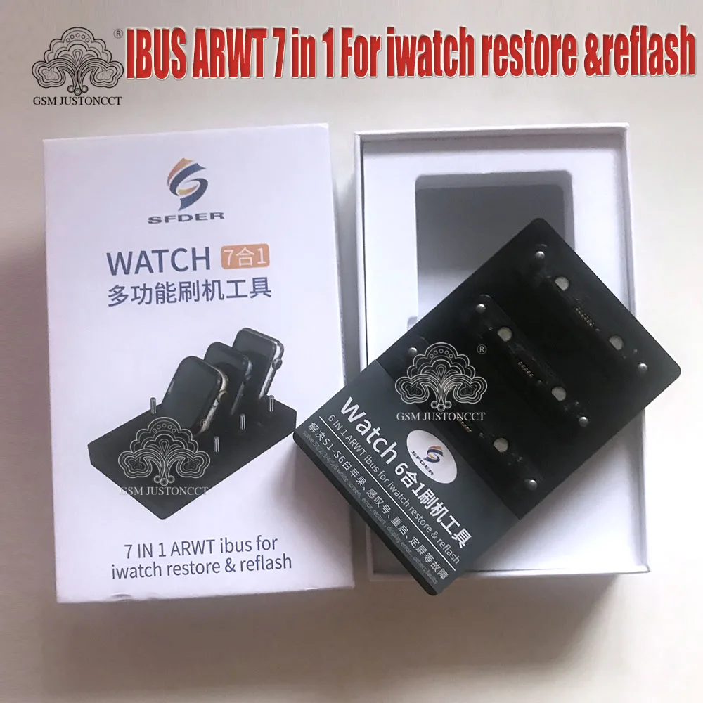 ARWT-herramientas Ibus 7 en 1 para Apple watch, S6, S5, S4, S3, S2, S1, restauraci&oacute;n de Datos + SISTEMA DE Reflash + pantalla blanca y exhalaci&oacute;n-0