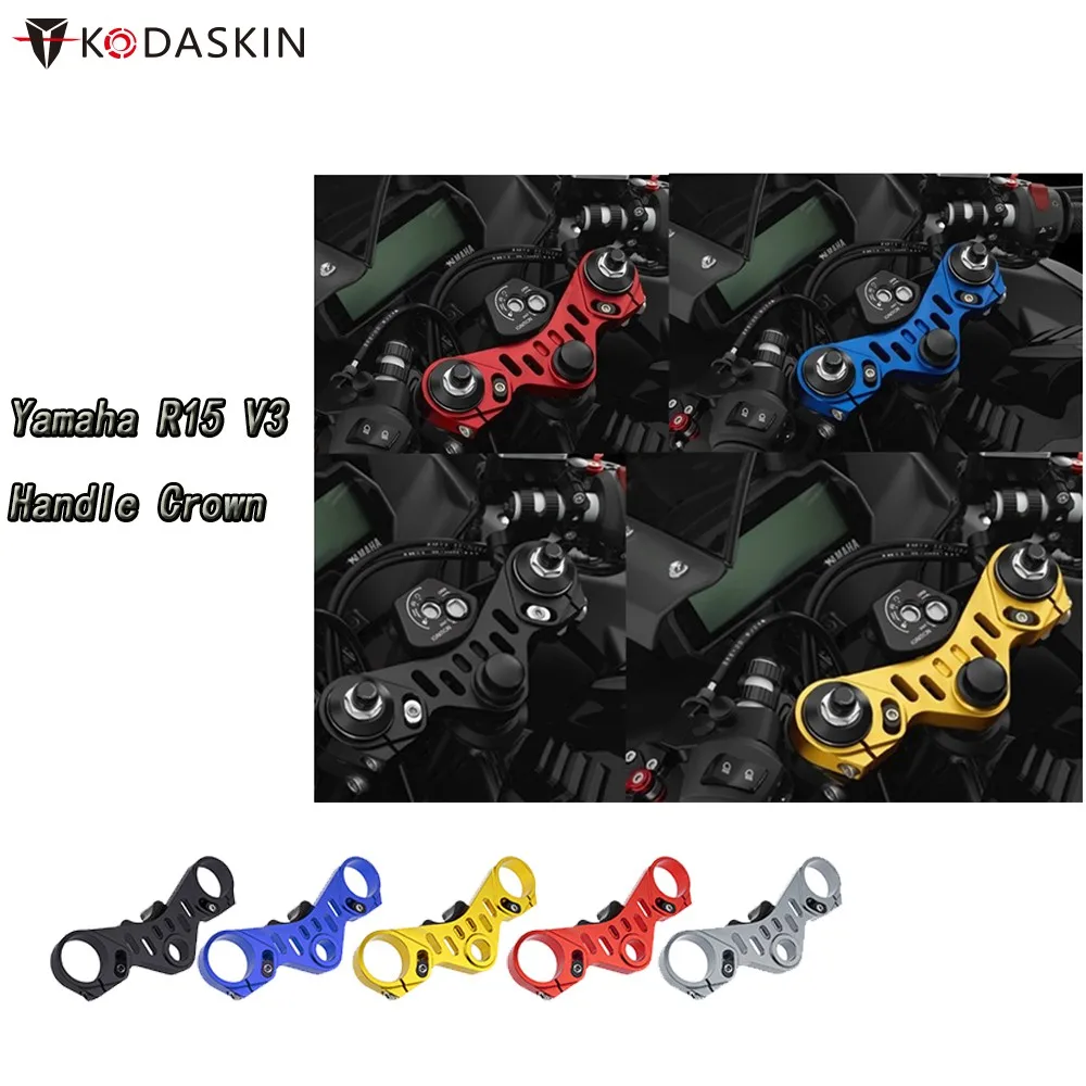 

KODASKIN Triple Tree Front End Upper Top Clamp Modified CNC Decorative Cover For Yamaha R15 V3 YZF r15 v3