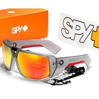 spy touring polarized sunglasses for men women wrap around shield sports sun glasses uv400 oversized goggles mirror with case
