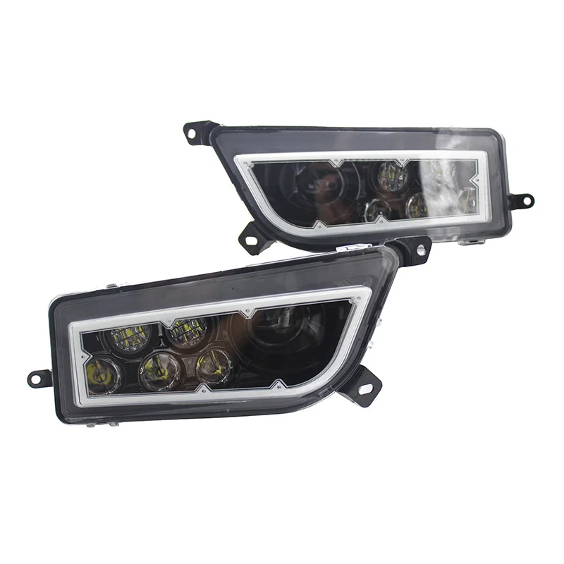 Для Polaris RZR фары светодиодный RGB Halo комплект многоцветная подсветка Angel Eyes приложение Bluetooth дистанционное авто аксессуары ATV светодиодный фонарь