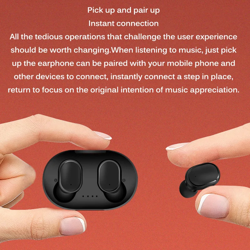 A6S Bluetooth гарнитуры для Xiaomi Redmi Airdots беспроводные наушники 5,0 TWS наушники с шумоподавлением Микрофон 280 мАч автоматическая зарядка коробка