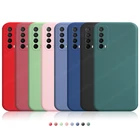 Чехол для Huawei P Smart 2021, жидкий силиконовый мягкий ударопрочный бампер из ТПУ, задняя крышка для телефона P Smart Z S Plus 2019 2020, чехол