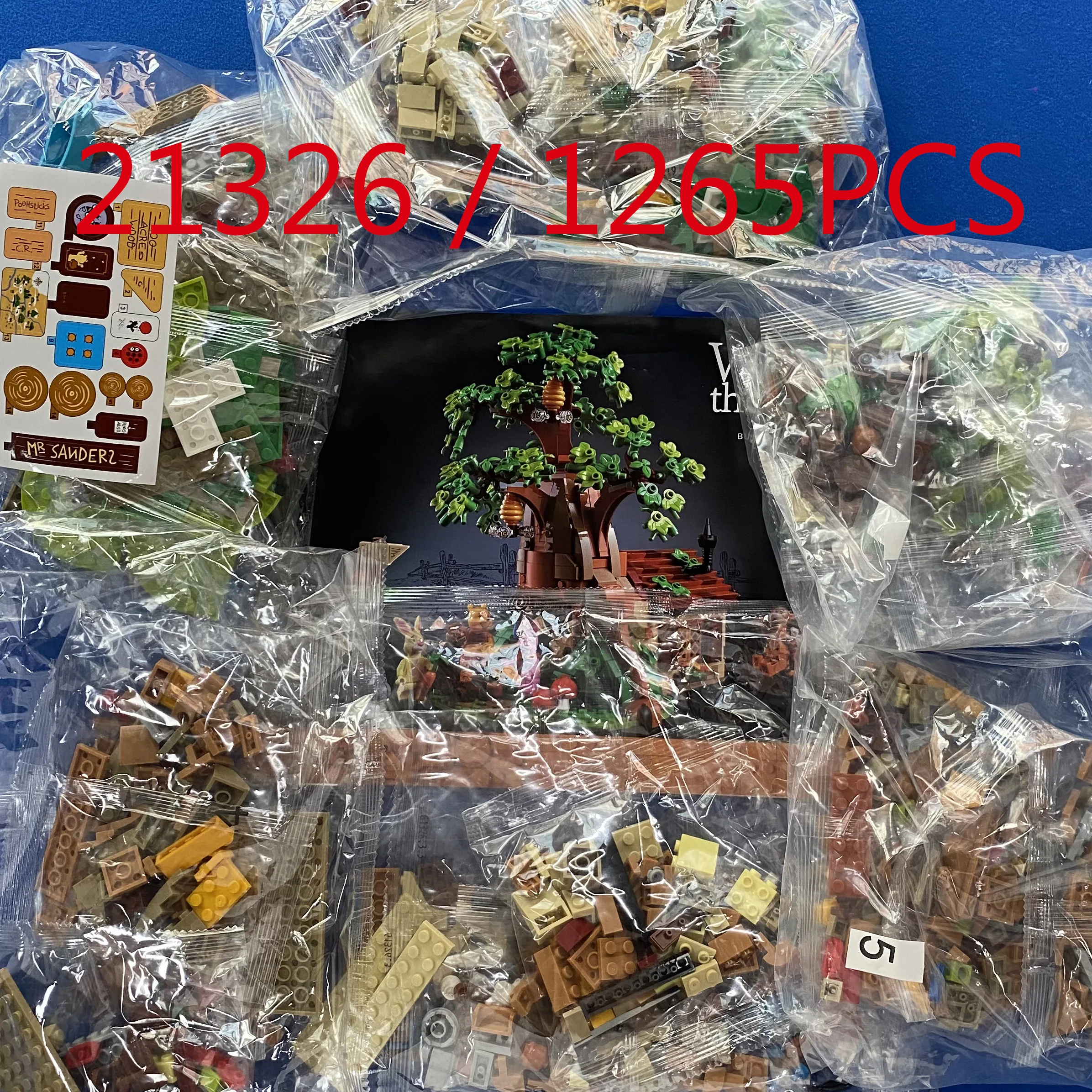 Серия фильмов Винни медведь дом на дереве 1265 шт. совместимые модели 21326