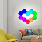 Ночной светодиодный Rgb светильник в скандинавском стиле, для фонового украшения, Квантовый модульный сенсорный светильник, индукционный светильник, художественная прикроватная магнитная лампа