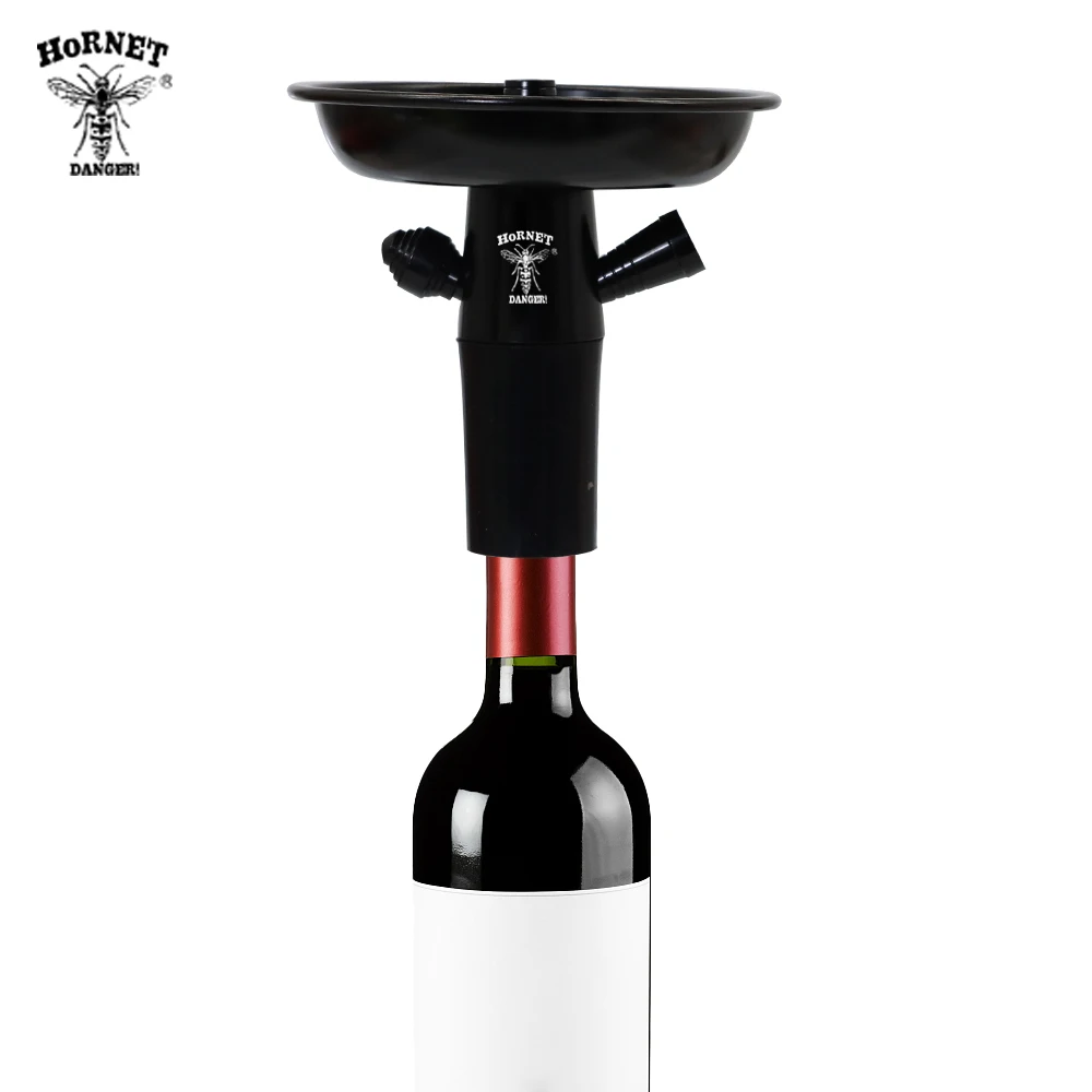 

New Style HORNET Aluminum Chicha Top Hookah Stem Kit for Wine Bottle Narguile Cachimba Shisha Hookah Set Accessories