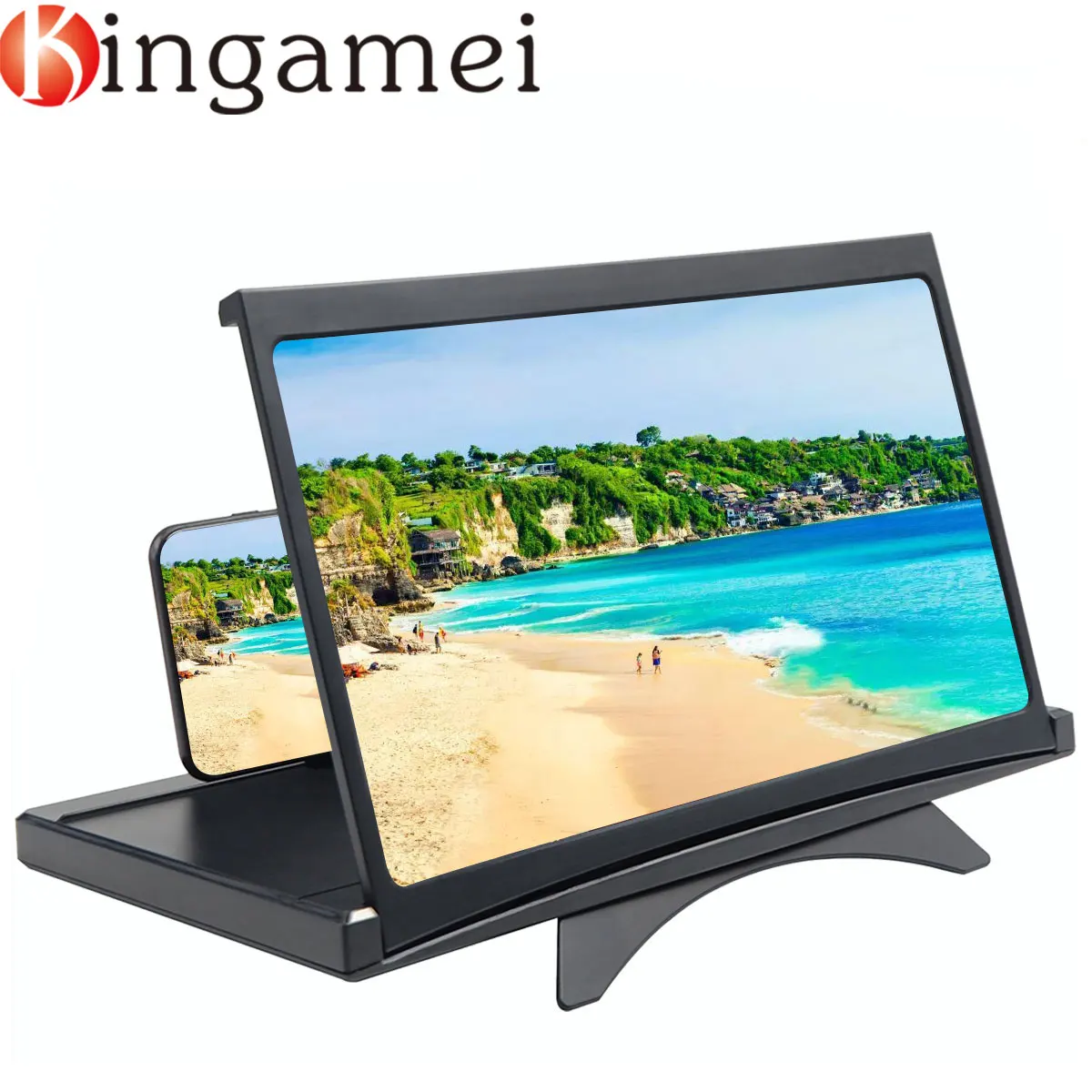 

12 inch 3D Screen Magnifier Phone Holder HD Phone Screen Amplifier Cinema Projector Game Foldable Removable Desk Stand Bracket