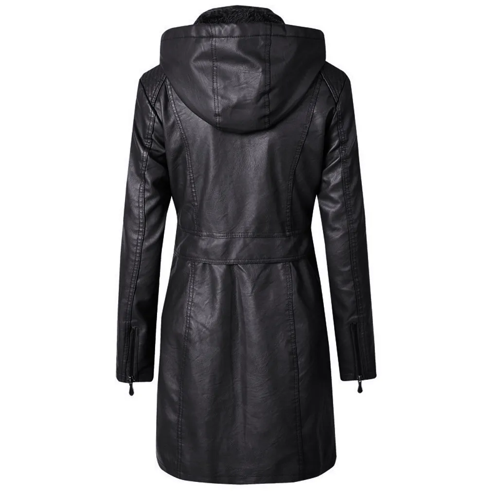 Женская Повседневная куртка с капюшоном облегающая бомбер на молнии длинными