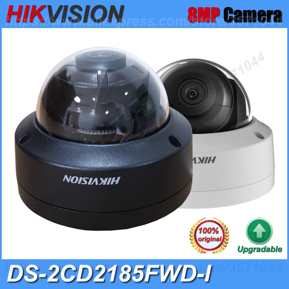 

Hikvision Original IP Camera DS-2CD2185FWD-I 8MP Network Dome POE IP Camera H.265 CCTV Camera SD Card Slot IK10 IP67