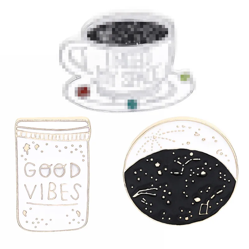 GOOD VIBES Созвездие Космос Вселенная брошь Warfare Джинсовые куртки Pin рубашка с пряжкой