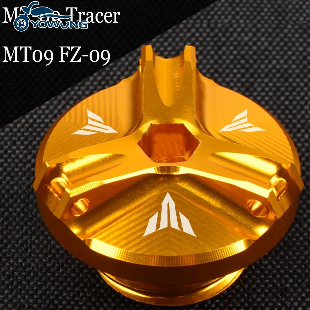 

Новинка 2021 г., ЧПУ M20 * 2,5, Крышка корпуса масляного фильтра двигателя для YAMAHA MT-09 MT09, Φ трассировщик 2013 2014 2015 2016 2017 2018