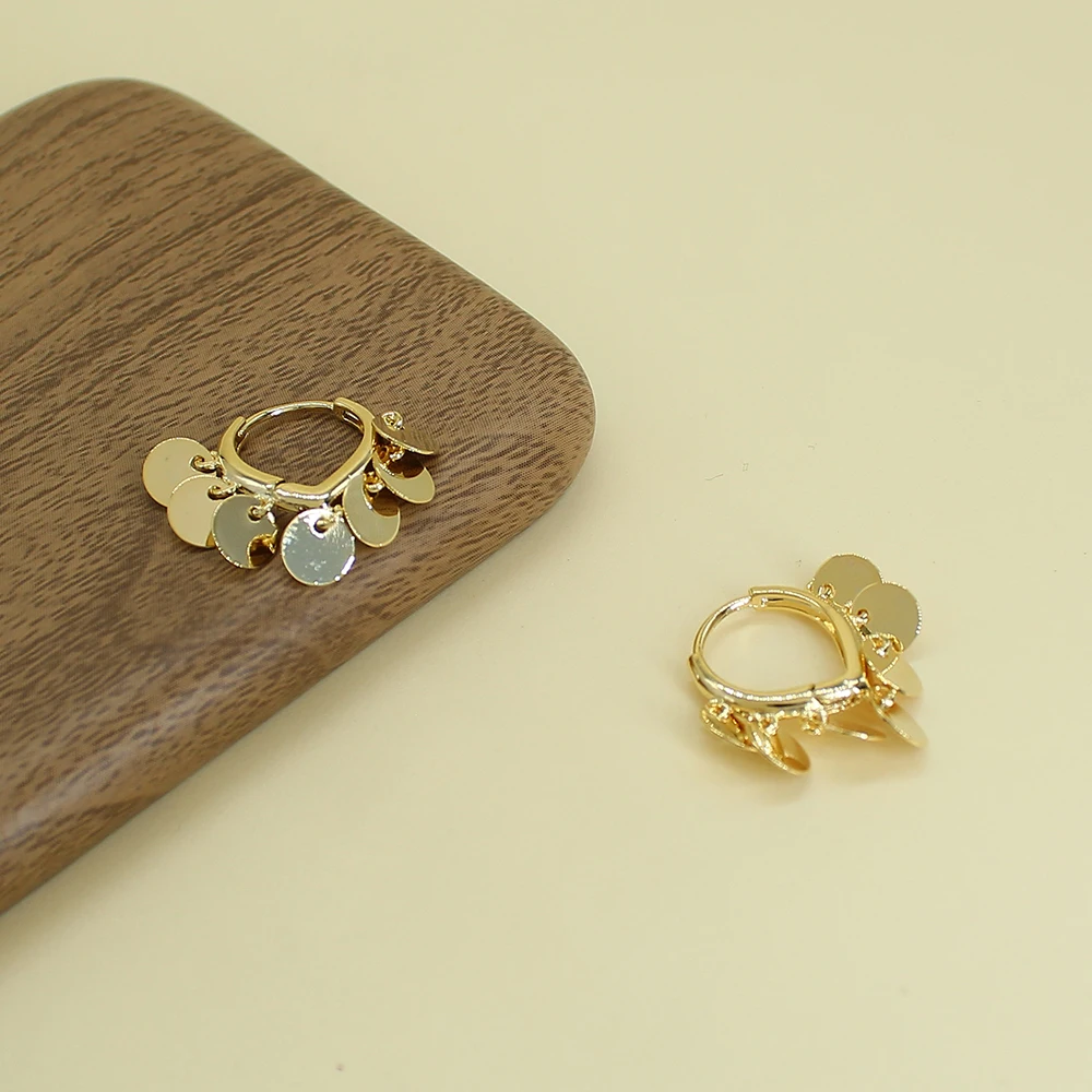 

Простые женские круглые серьги с кисточками в романтическом стиле, серьги-гвоздики для женщин и девушек, Модная бижутерия, подарки на Рожде...