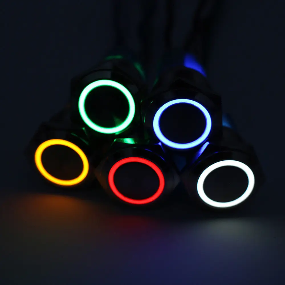 12 мм самофиксирующиеся Водонепроницаемый Мгновенный Переключатель круглый