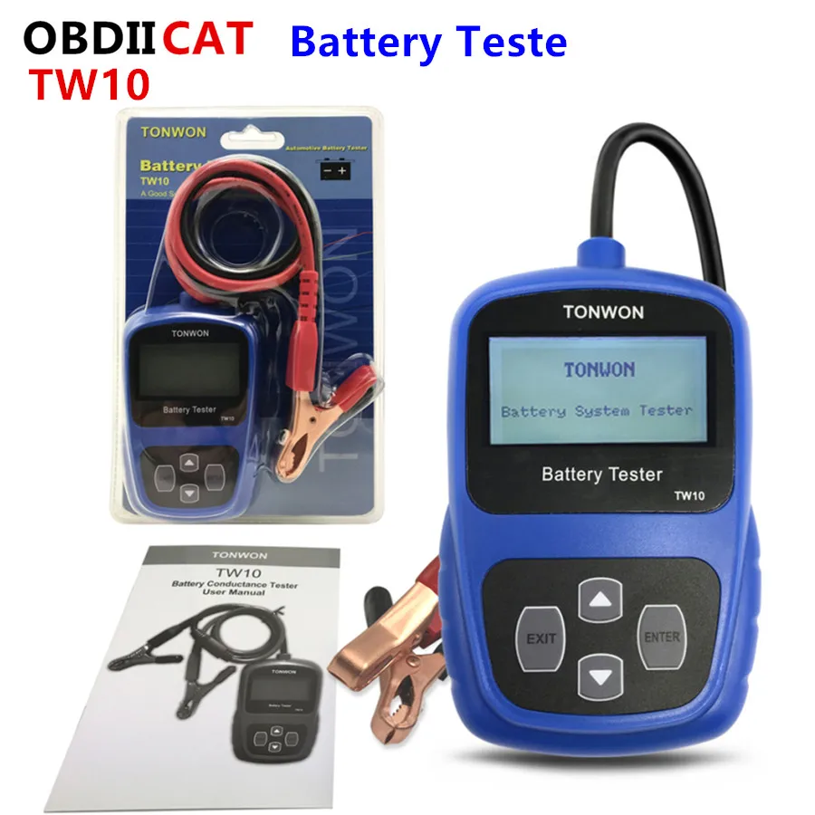 

TONWON TW10 battery car tester Analyzer Diagnostic Tool Universal 12V Car Battery Load Tester Auto Battery Voltage Meter Vehicle