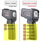 Портативный инфракрасный термометр, Бесконтактный, с однимдвойным лазером, Инфракрасный цифровой термометр, пистолет-50  380550750110013001600 