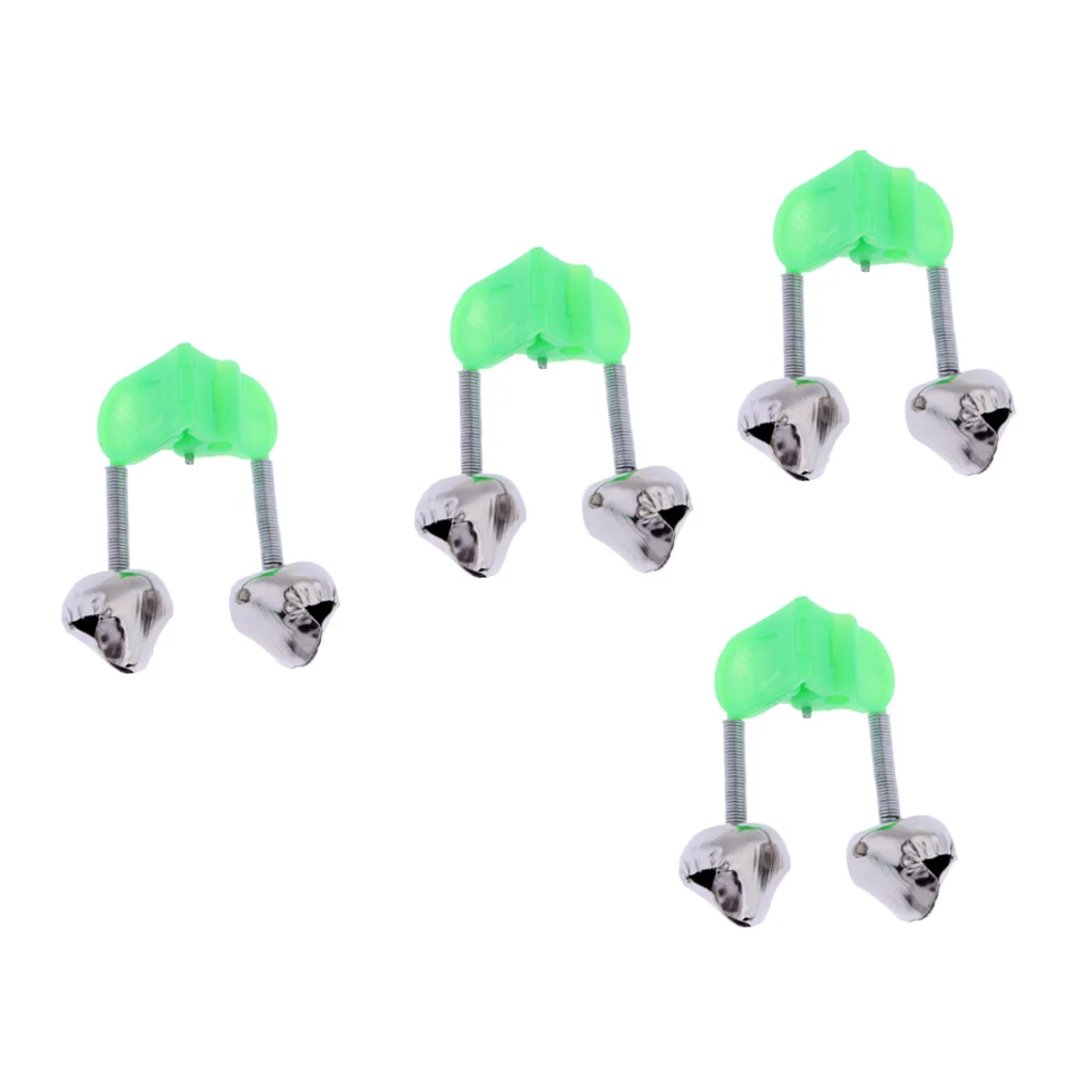 4 шт рыболовная сигнализация для удочки двойной оповещения рыболовные звонки