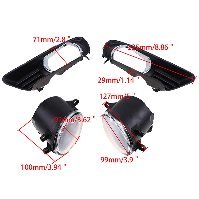 Передние противотуманные фары POSSBAY для автомобильного бампера галогенные