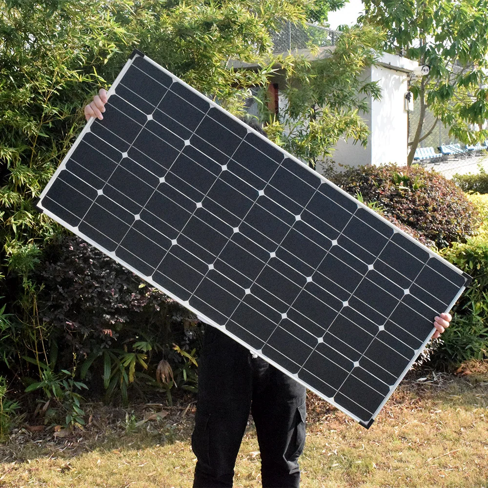 200W Solar Panel Kit Complete 18V High-efficiency Monocrystalline Silicon Cells Households RVs PV System Power Generation | Электроника
