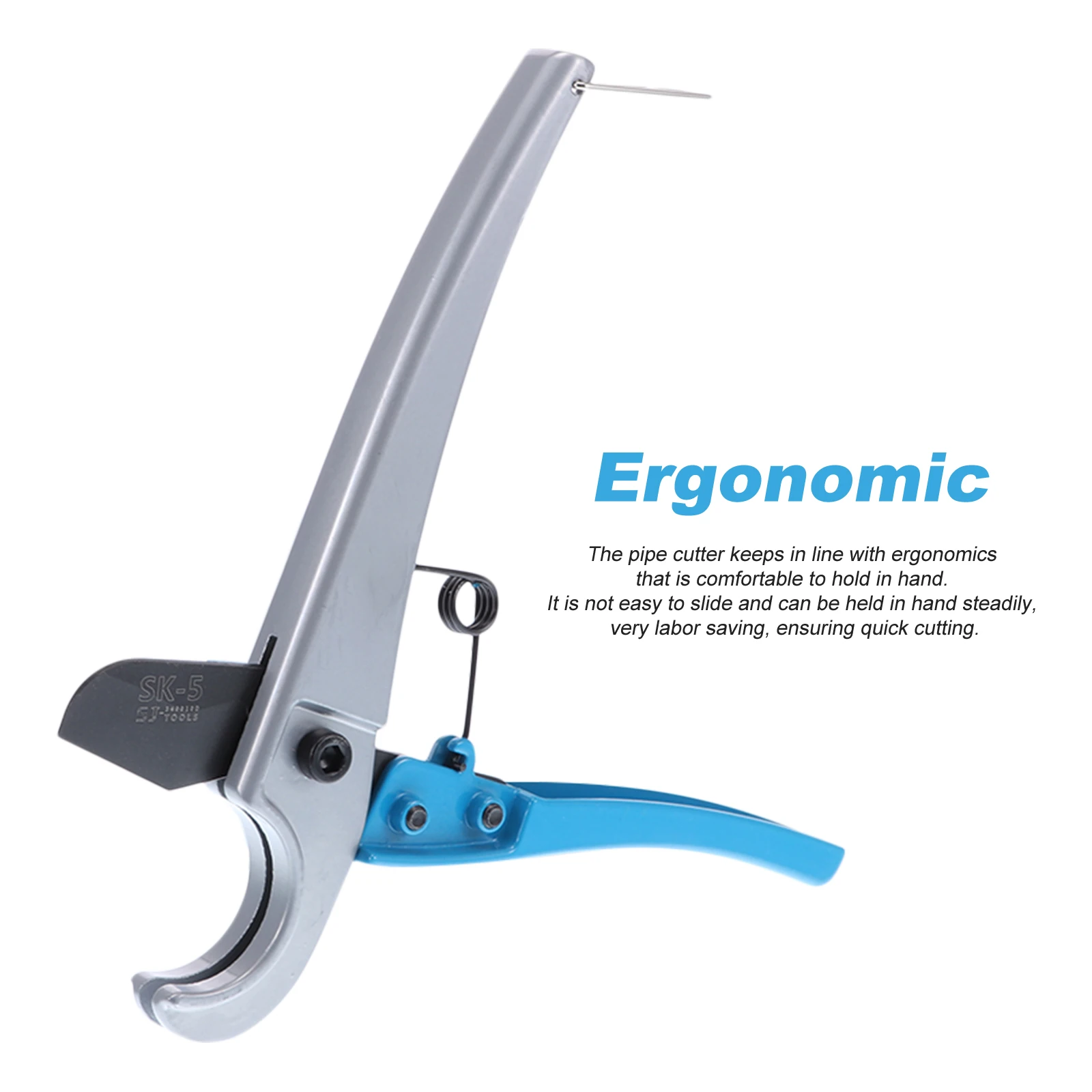 

Pipe Cutter Ergonomic Quick Cut Tube Cutter Labor Saving Steel Blade Cutter for Home Outdoor Pipe Diameter 8-64mm/0.31-2.52inch