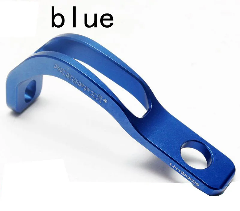 blue holder Aceoffix Сверхлегкий 13 г передний кронштейн держатель для Brompton складной велосипед CNC 4 цвета держатель велосипедного фонарика - Цвет: blue holder